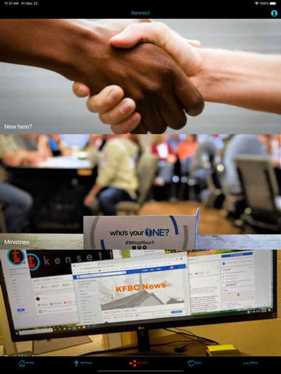 Kennect City Church iPad screenshot 2 - Lifestyle app
