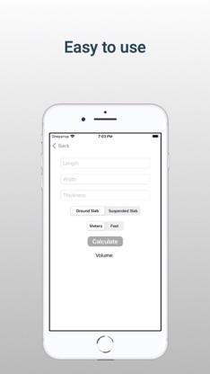 Concrete Calculator' screenshot 2
