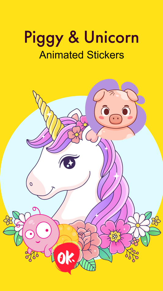 Piggy & Unicorn Animated - 1.2 - (iOS)