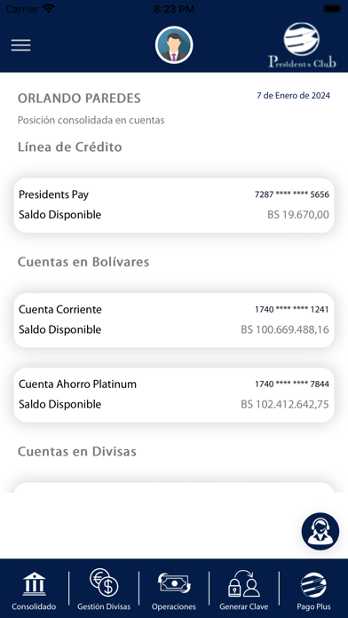 President's Club Móvil Screenshot