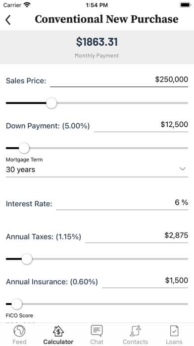 Signature Bank of AR Mortgage Screenshot