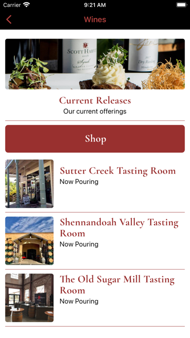 Scott Harvey Wines Screenshot