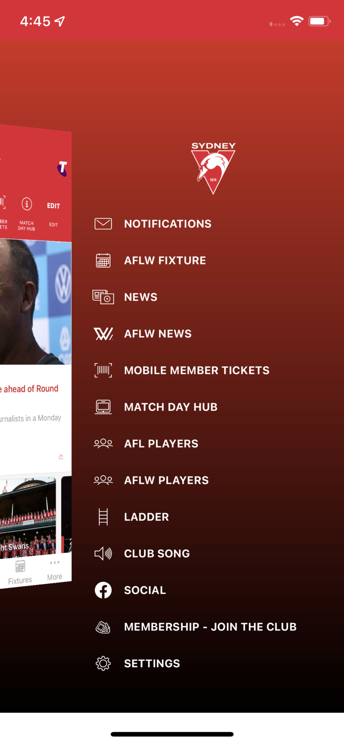 Sydney Swans Official App
