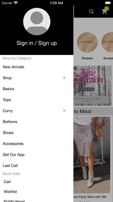 Aribellas Boutique Screenshot