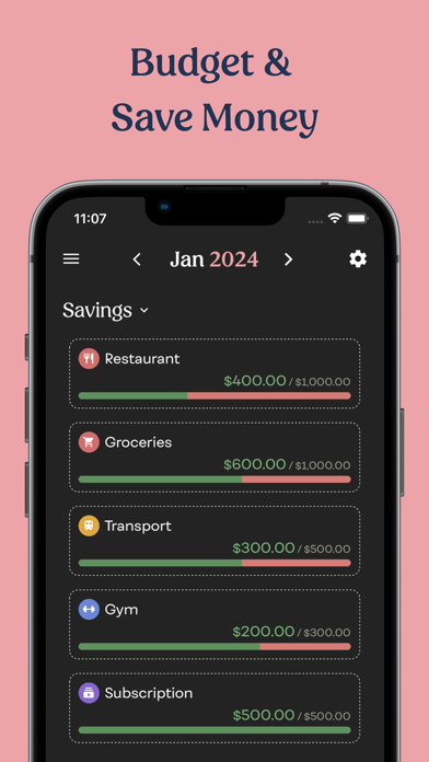 Savey - Budget Planner App Screenshot