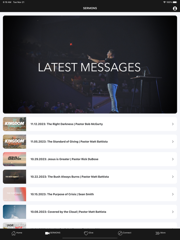 Calvary Temple International iPad screenshot 1 - Lifestyle app