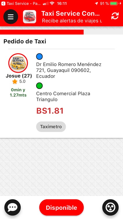 TaxiService - Conductor