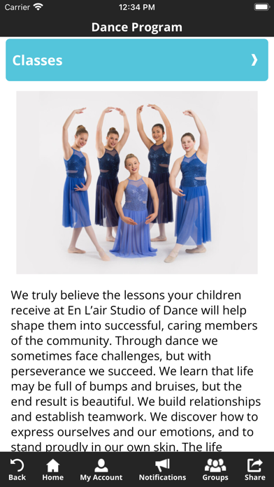 En L'air Studio of Dance Screenshot