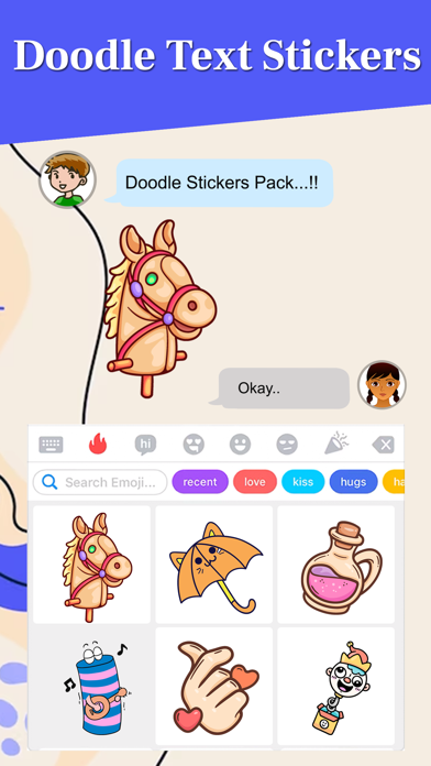 Doodle Text Stickers Screenshot