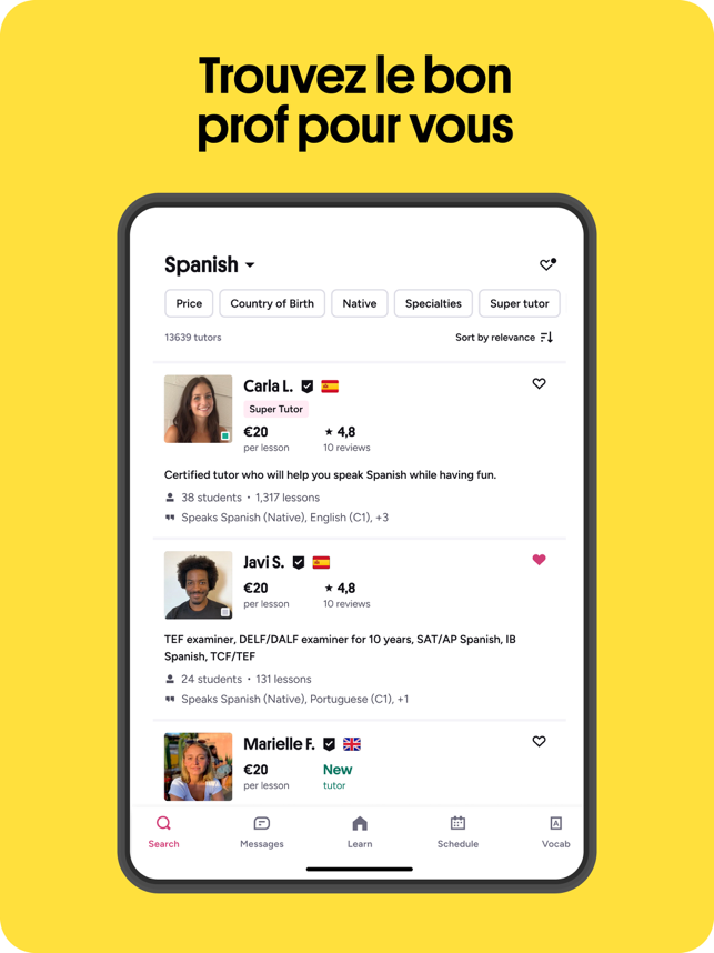 ‎Preply : Apprendre des langues Capture d'écran