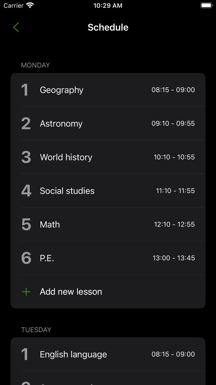 EduPlanner Schedule Organizer