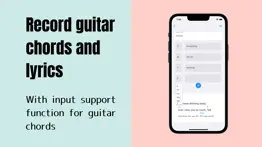guitar chord & lyrics note app iphone screenshot 2