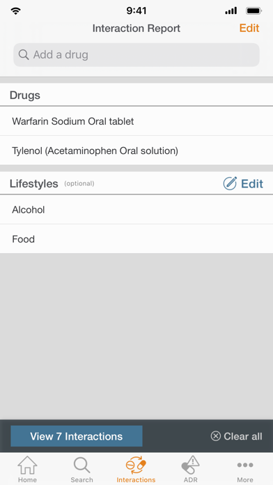 Elsevier Clinical Pharmacology Screenshot