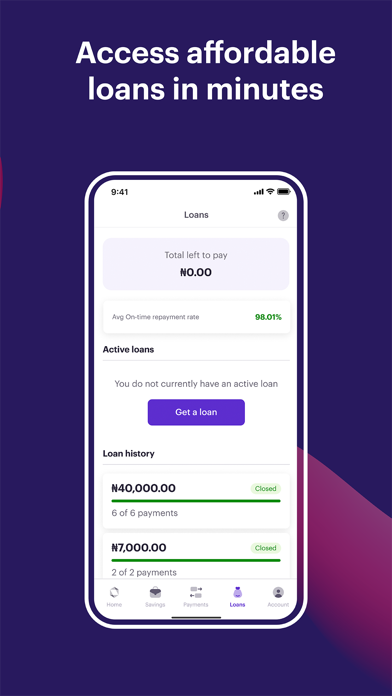 Carbon: Mobile Banking & Loans Screenshot