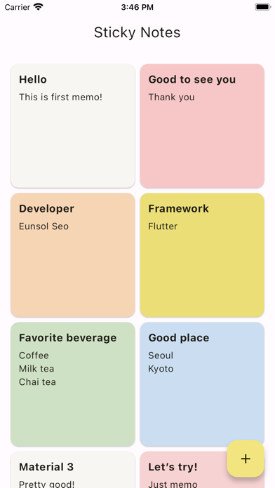 Sticky Notes - Simple Version Screenshot