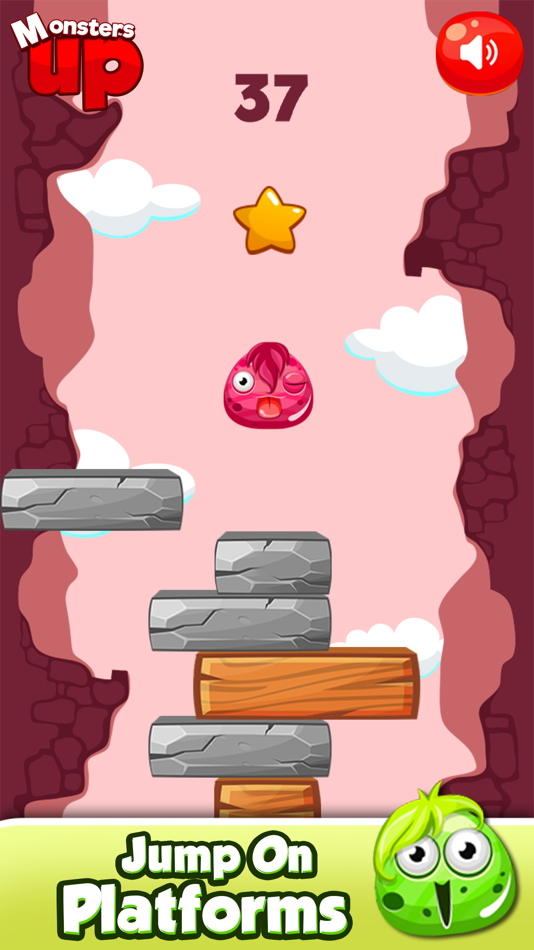 #4. Monsters UP - Jump Jump (iOS) 由: GAMESFLY TECHNOLOGIES PRIVATE LIMITED