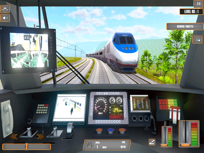 Modern Train Driving Simulator