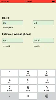 hba1c converter mmol/mol to % iphone screenshot 3