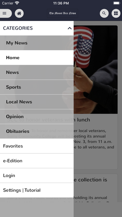 Mount Airy News Screenshot
