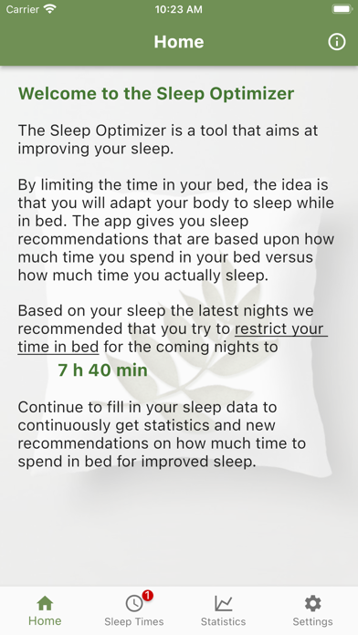 Sleep Optimizer Screenshot