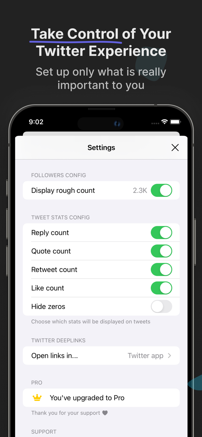 Away Dashboard for Twitter