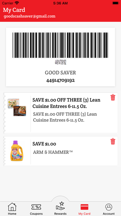 Goods's Cash Saver Screenshot