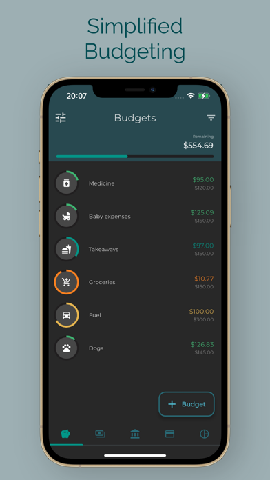 Budgets and Bills Screenshot