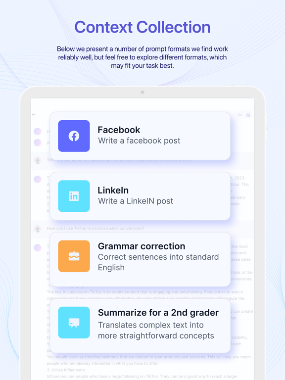 Genius AI Chat & AI Writer iPad screenshot 4 - Productivity app