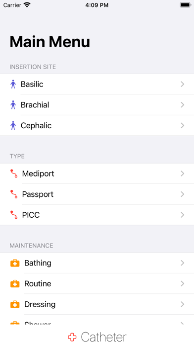 Screenshot #1 pour Catheter - patient version