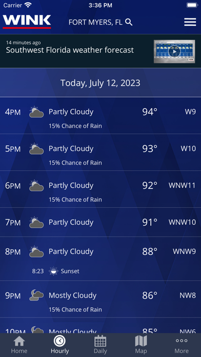 WINK Weather Screenshot