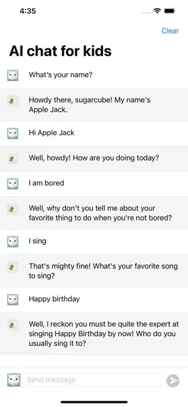 Game screenshot AI Chat For Kids mod apk