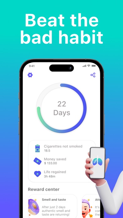 Smoke Free App: Quit Smoking Screenshot