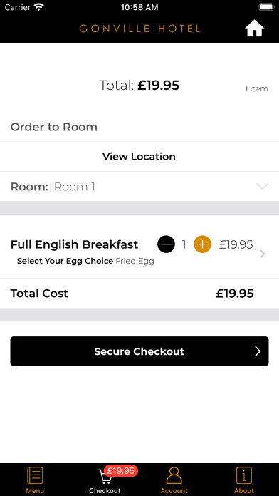 Gonville Hotel Screenshot