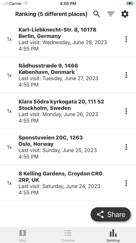 #4. Location History - GPS history (iOS) 由: Niklas Baudy