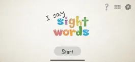 Game screenshot I Say Sight Words apk