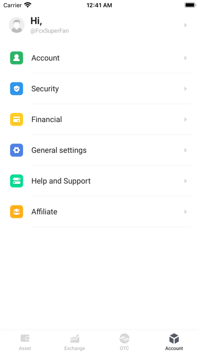 FiCrEx - DeFI Crypto Trading Screenshot