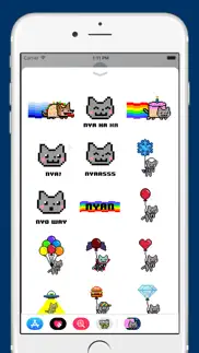 nyan cat animated stickers iphone screenshot 4