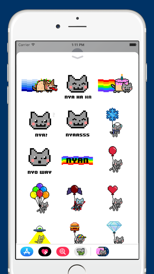 #4. Nyan Cat Animated Stickers (iOS) 由: Bare Tree Media Inc