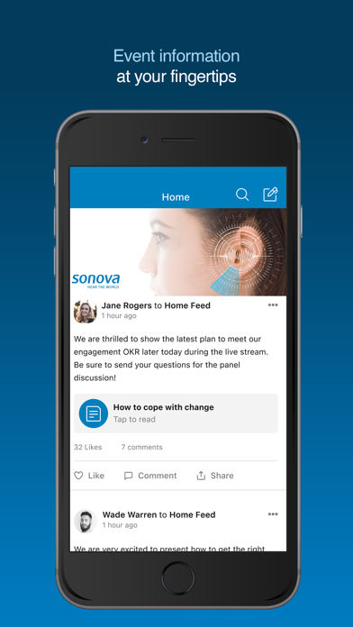 Sonova Events Screenshot