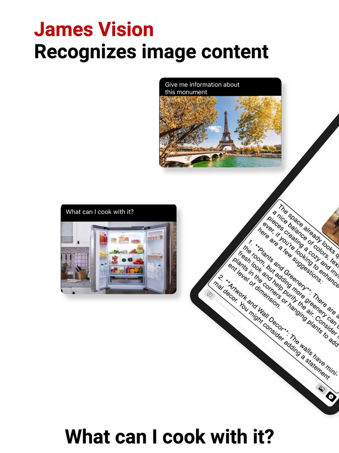 JAMES AI Chat Images Charts