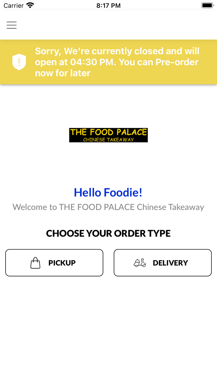 THE FOOD PALACE.