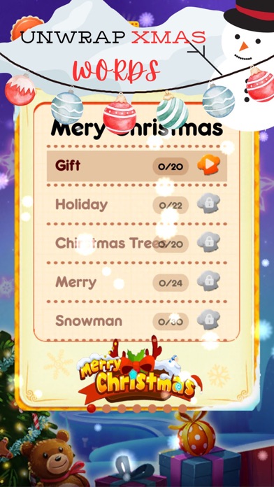 Christmas Word Cookies Play Screenshot