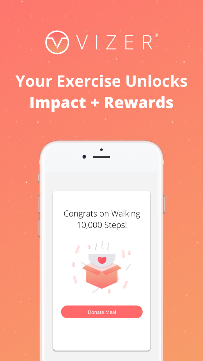 Vizer - Steps Track Donate