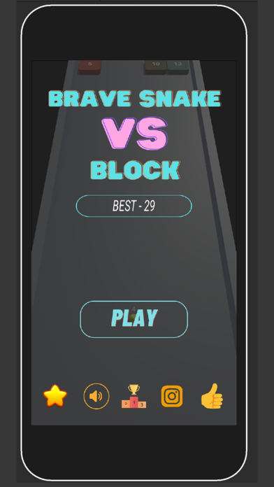 3D Brave Snake VS Block Screenshot
