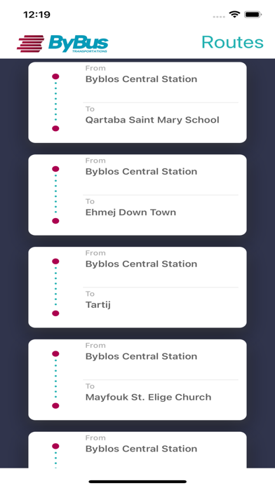 Bybus Transportations Lebanon Screenshot