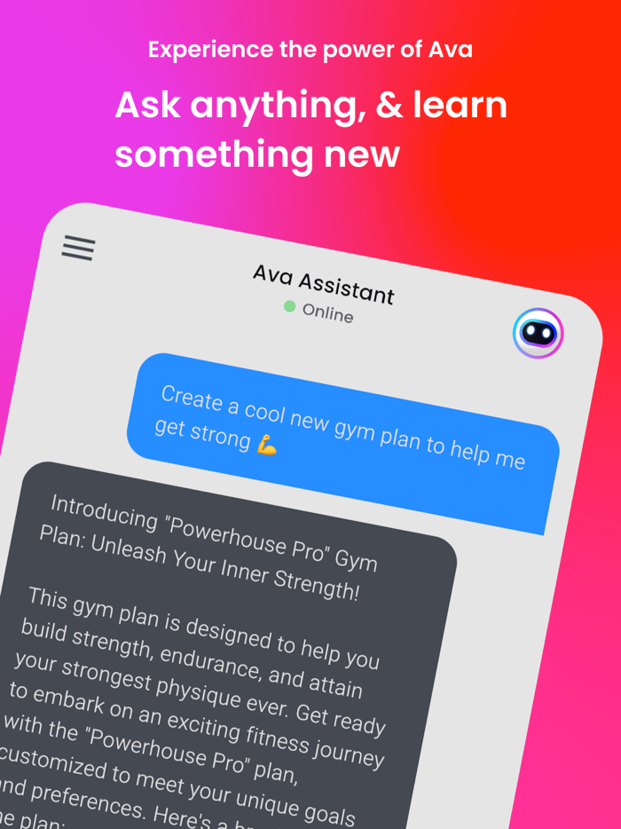 Ava - Assistant and Chatbot