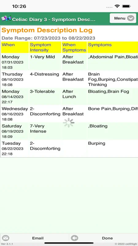 Celiac Diary 3 screenshot 7 of 8