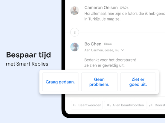 Gmail - E-mail van Google iPad app afbeelding 3