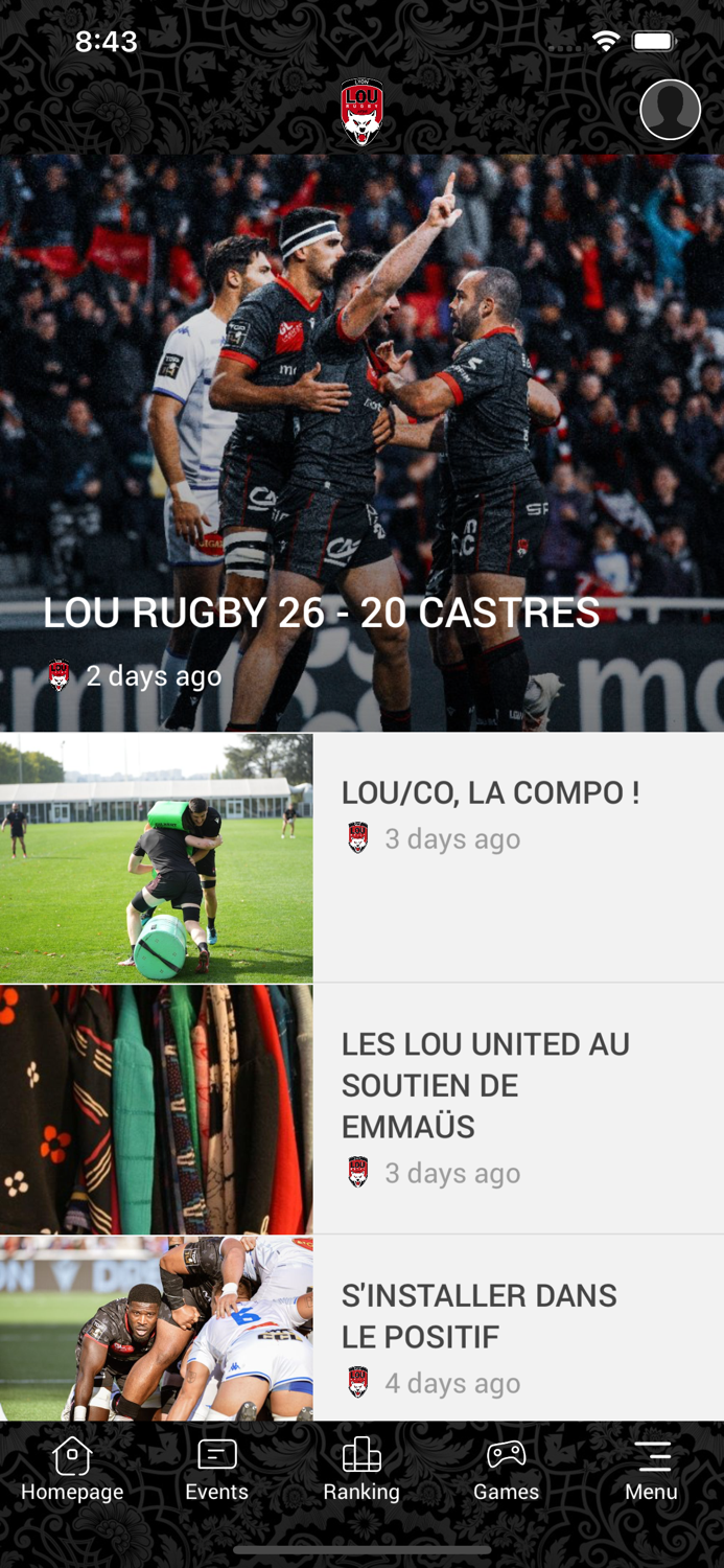 LOU Rugby - Appli officielle