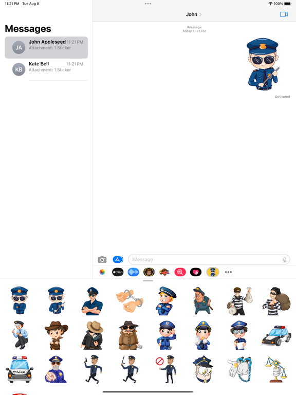 Screenshot #4 pour Policeman Stickers